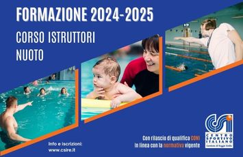 Corso base CSI per istruttori di nuoto, edizione 2024