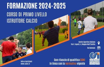 CALCIO - Corso di 1° livello - Gennaio 2025